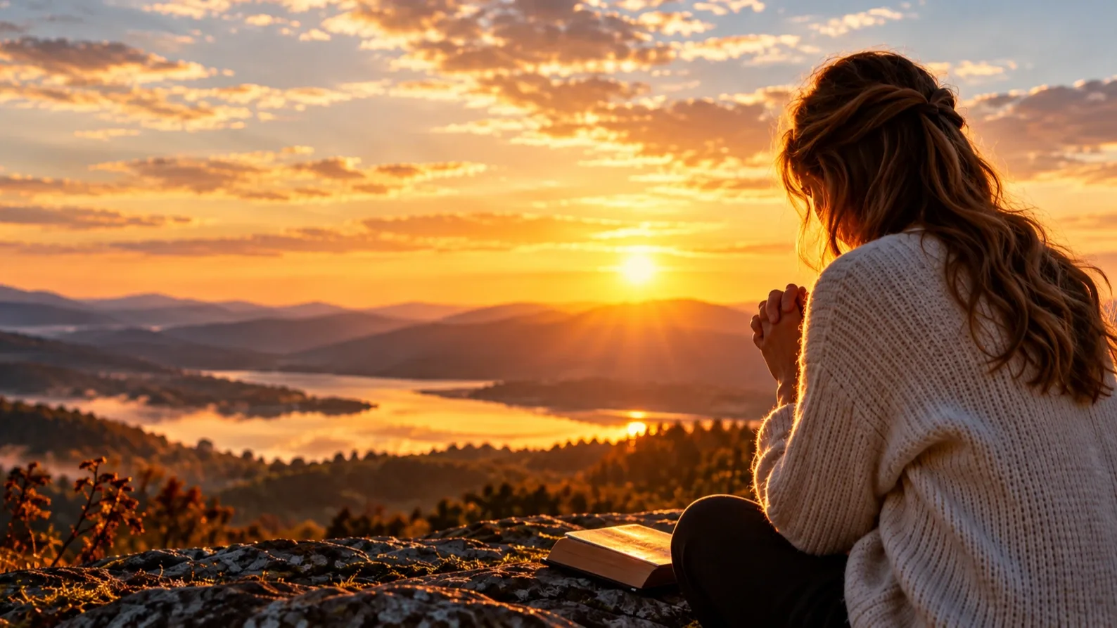 reggeli ima a hegyen