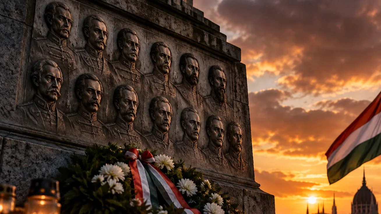 Megemlékezés az aradi vértanúkról október 6-án, a nemzeti gyásznapon