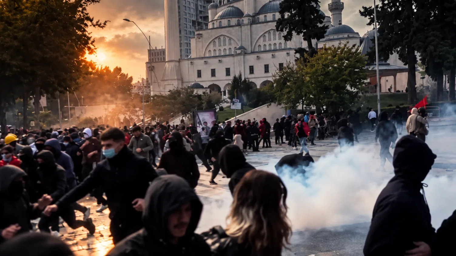Edi Rama miniszterelnök távozását követelik az albán fővárosban demonstrálók