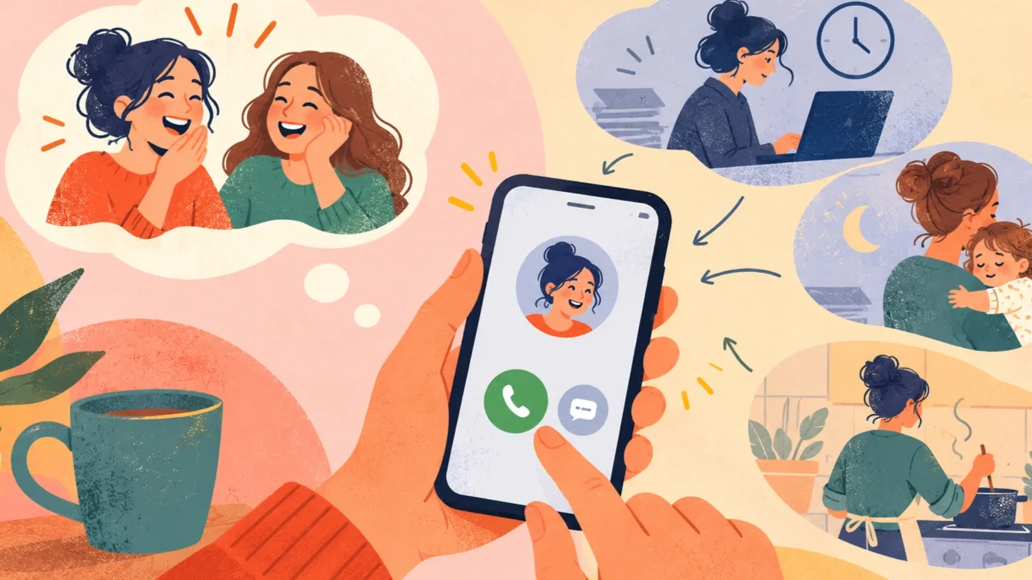 Telefonálás, beszélgetés, emberi kapcsolatok
