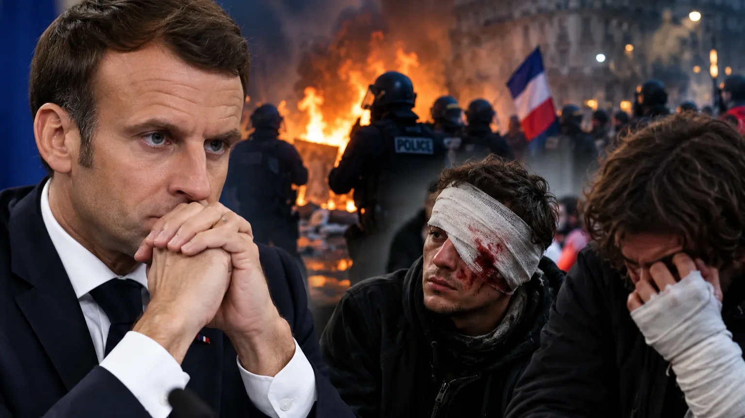 Macron, tüntetések